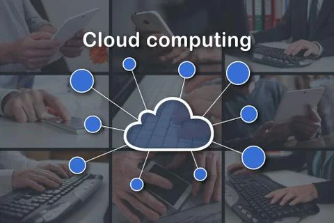 Concept of cloud computing Foto stock