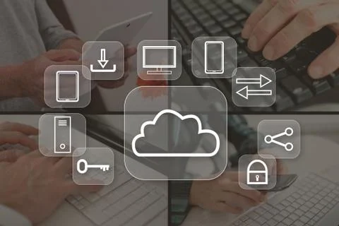 Concept of cloud computing Foto stock