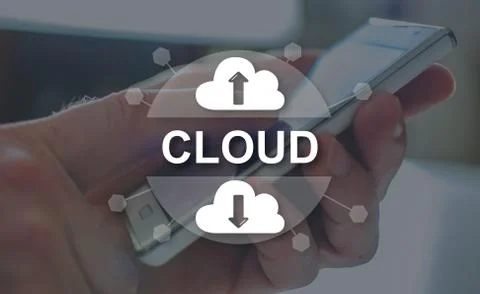 Concept of cloud computing 스톡 사진