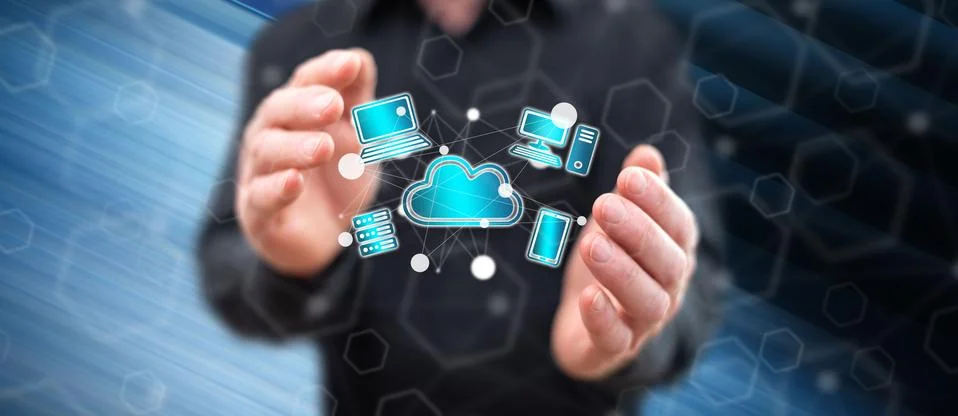 Concept of cloud computing 스톡 사진