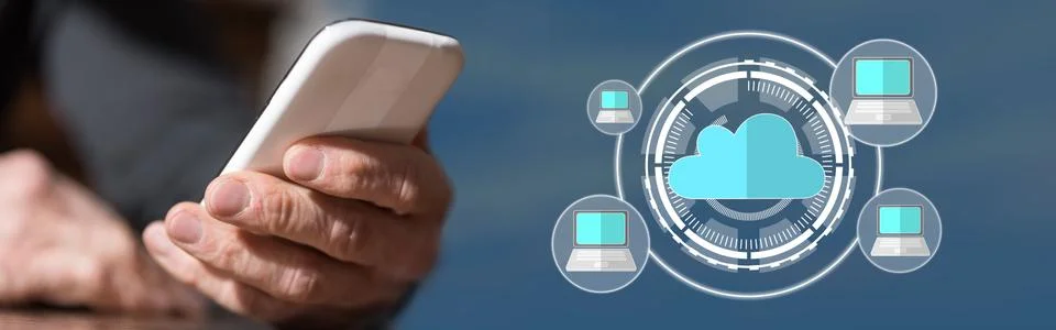 Concept of cloud computing Stock-Fotos