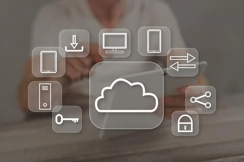 Concept of cloud computing Foto stock