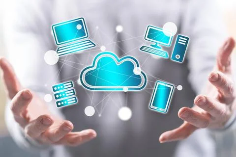 Concept of cloud computing 스톡 사진