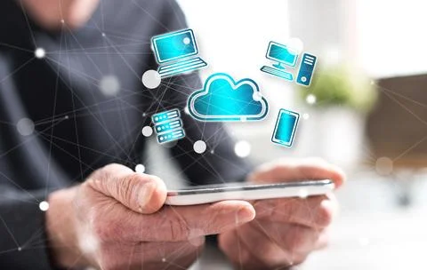 Concept of cloud computing 스톡 사진