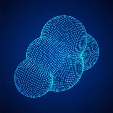 Concept of cloud computing technology Stockillustratie