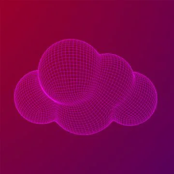 Concept of cloud computing technology Stock Illustration