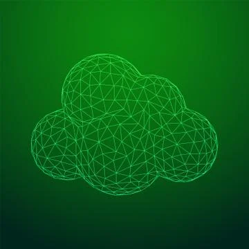 Concept of cloud computing technology 스톡 일러스트