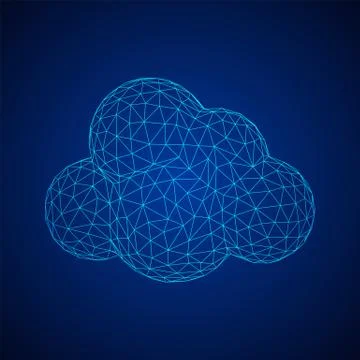 Concept of cloud computing technology 스톡 일러스트