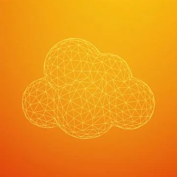 Concept of cloud computing technology Stock Illustration