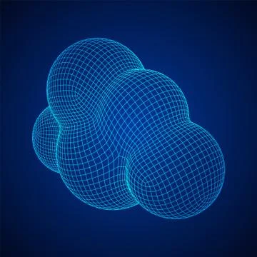 Concept of cloud computing technology Stockillustratie
