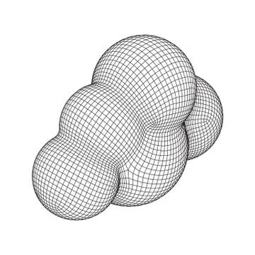 Concept of cloud computing technology Illustrazione stock