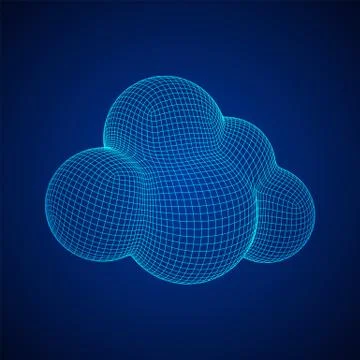 Concept of cloud computing technology 스톡 일러스트