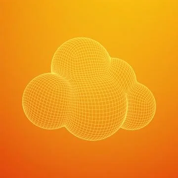 Concept of cloud computing technology Stock Illustration