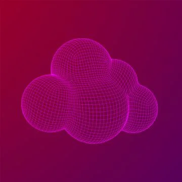 Concept of cloud computing technology Stock Illustration