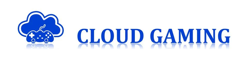 Concept of cloud gaming Stock Illustration