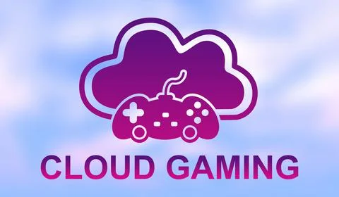 Concept of cloud gaming Stock Illustration