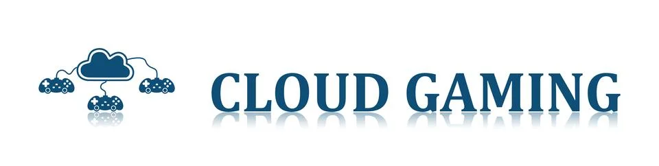 Concept of cloud gaming Stock Illustration