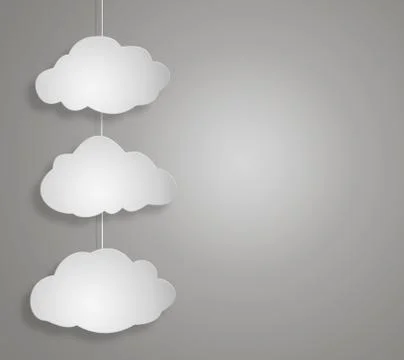 Concept cloud on greybackground Stock Illustration