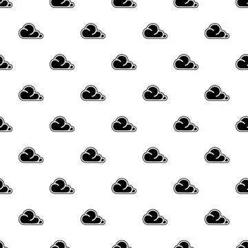 Concept cloud pattern vector seamless Stock Illustration