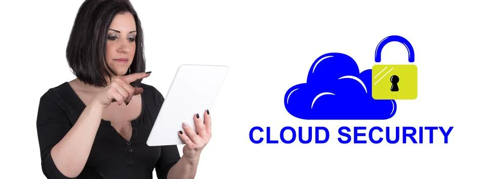 Concept of cloud security Stock-Fotos