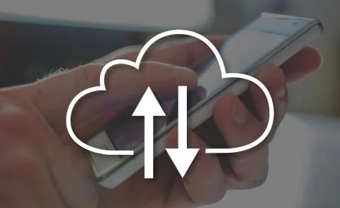 Concept of cloud storage 스톡 일러스트