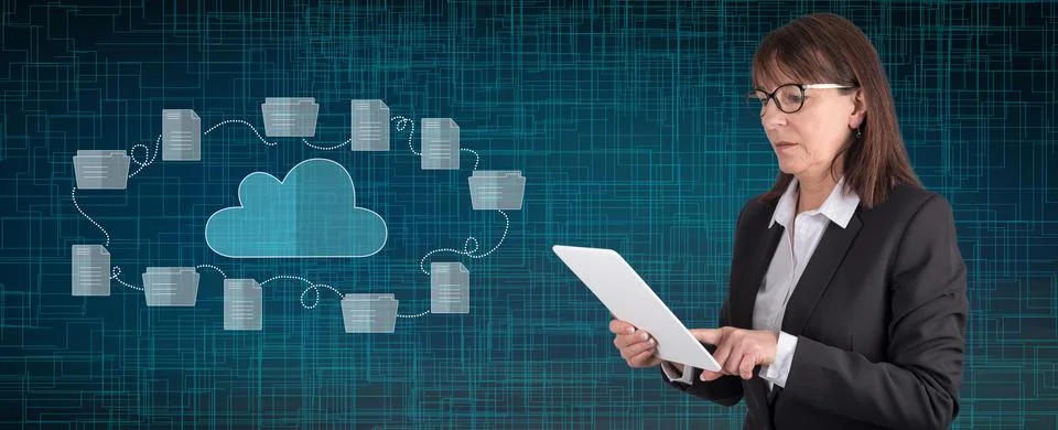 Concept of cloud storage Foto stock