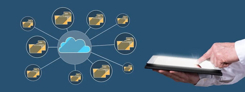 Concept of cloud storage Foto stock