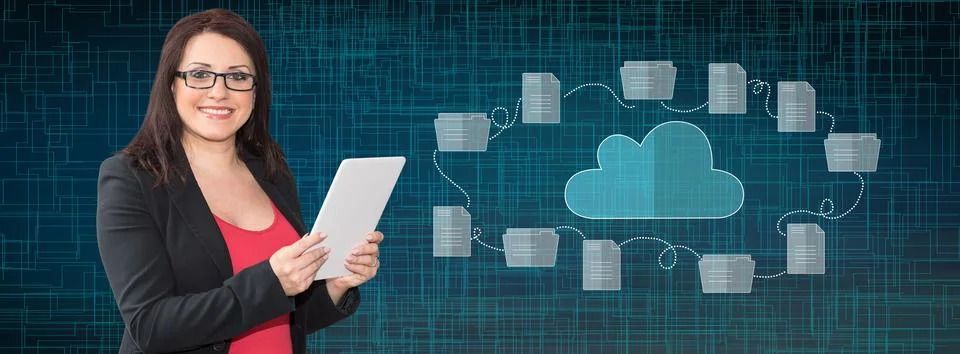 Concept of cloud storage Foto stock