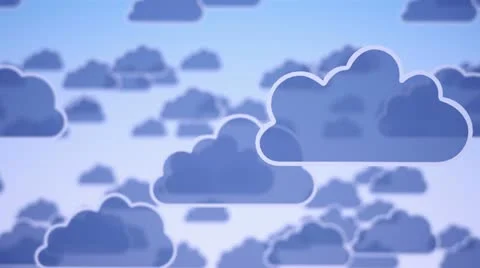 Concept clouds in the sky. Video stock 21588499