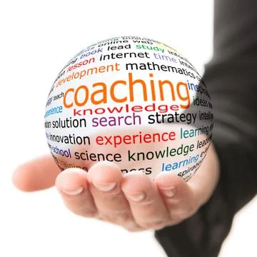 Concept of coaching in learning Illustrazione stock