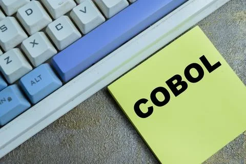 Concept of COBOL - Common-Business Oriented Language programming 스톡 사진