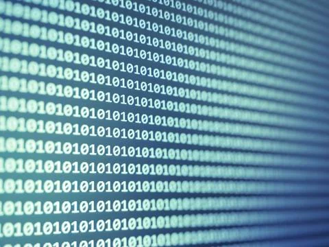 The concept of coding, hacker or mining of crypto-currency bitcoin Foto stock