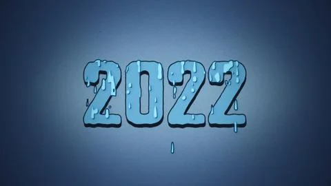 Concept of cold winter, world economic crisis, 2022 in cartoon style. Stock Illustration