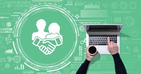 Concept of collaboration Stock Photos