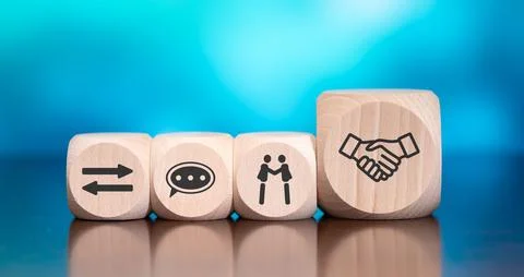 Concept of collaboration Stock Photos