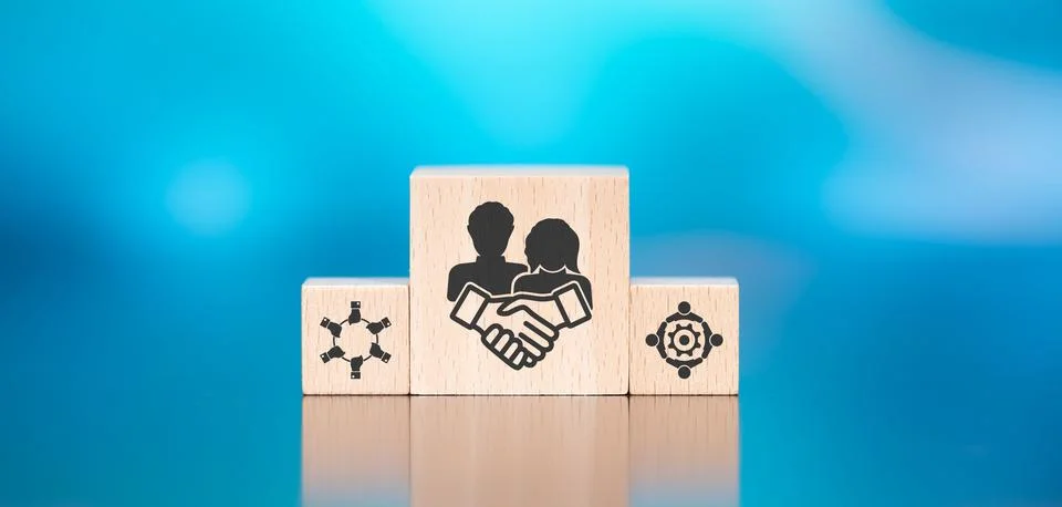 Concept of collaboration Stock Photos