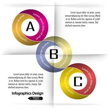 Concept of colorful banners,clean presentation template Stock-Illustration