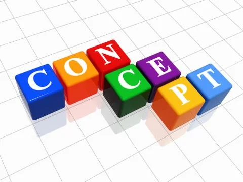 Concept in colour  Stock Illustration