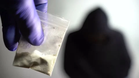 The concept of combating drug trafficking. Stock Footage 143451381