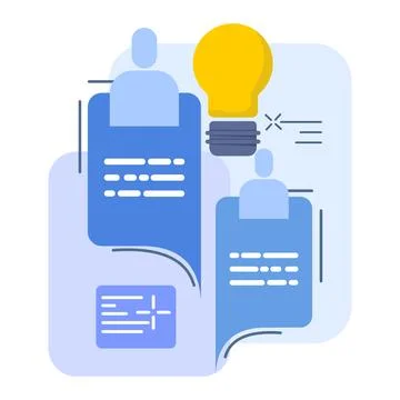 Concept of communicating, connecting talk, conversation message. Stock Illustration