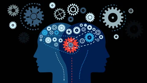 Concept of communication and the functioning of the human brain Stock Footage 201809156