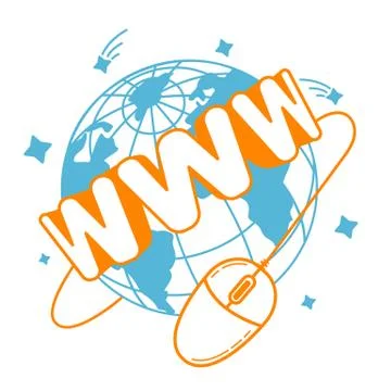 Concept of communication Internet Stock Illustration