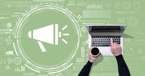 Concept of communication Stock Photos