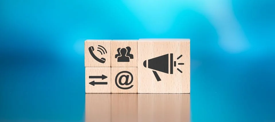 Concept of communication Stock Photos