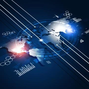 Concept Communications Interface Stock Illustration