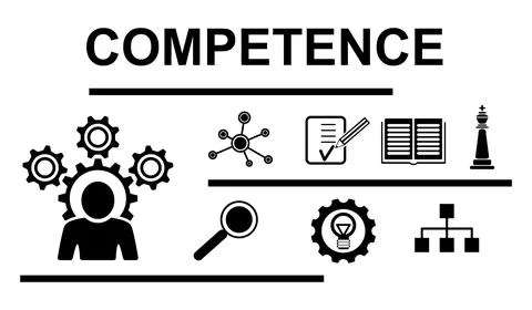 Concept of competence Stock Illustration