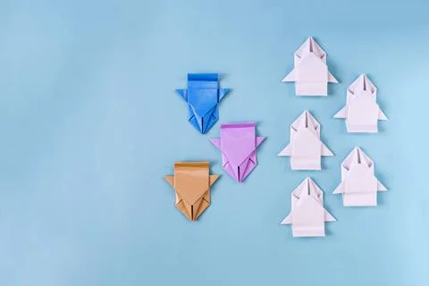 The concept of competition and differences. Stock Photos