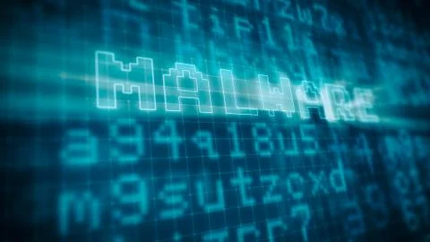 Concept of computer malware Stock-Illustration