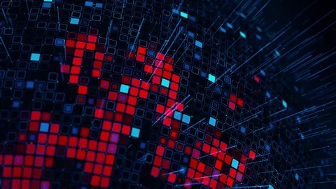 Concept of computer network data hack around the world Stock Footage 83465358