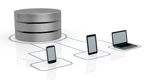 Concept of computer network Stock Illustration